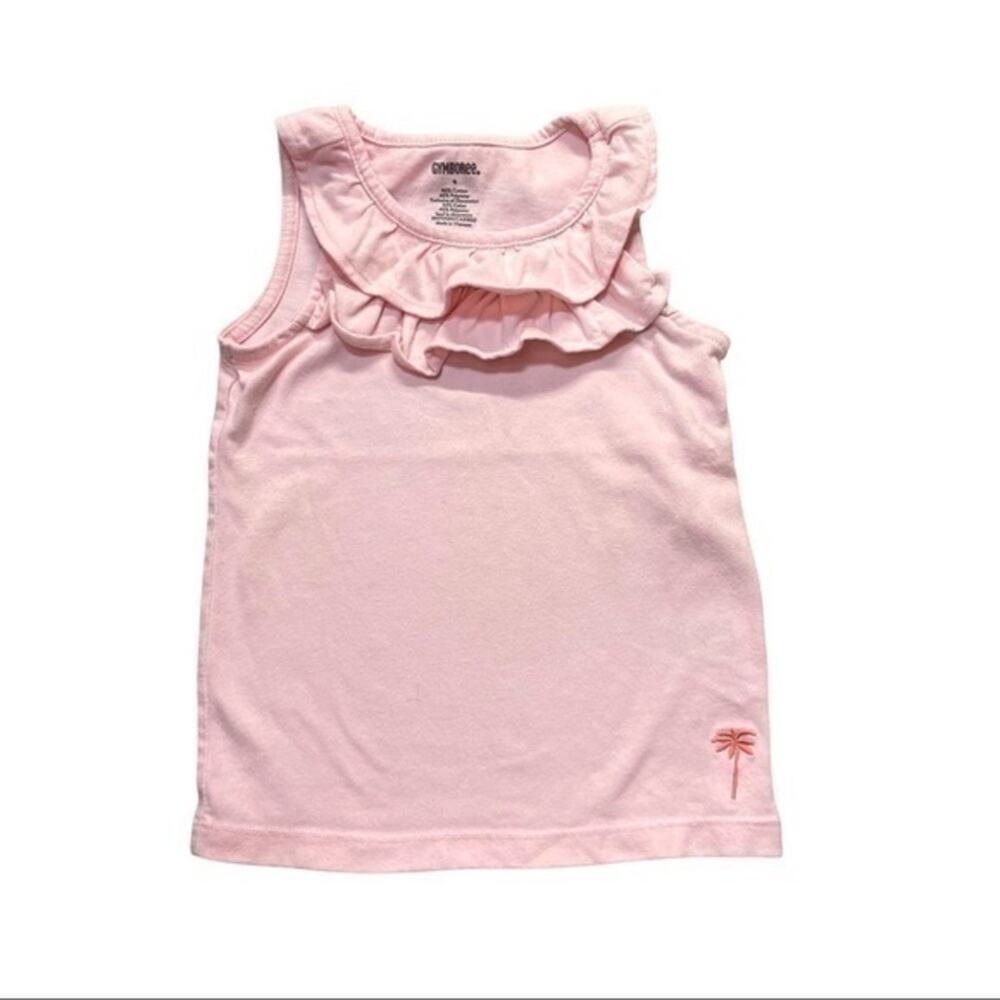 Gymboree Pink Tank Ruffled Sleeveless Top Size 4